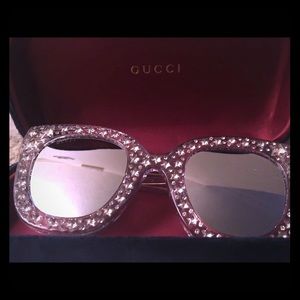 Gucci Crystal Mirrored Sunglasses